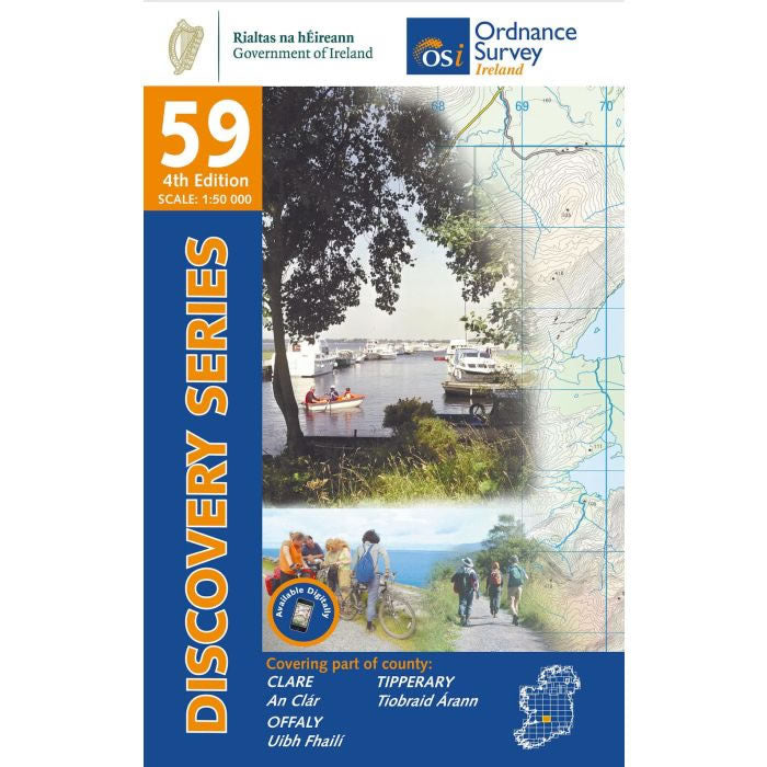 Irish Discovery Map 59, Clare, Offaly and Tipperary